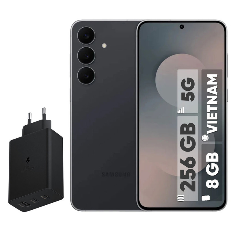 گوشی موبایل سامسونگ مدل Galaxy S25 FE دو سیم کارت ظرفیت 256 گیگابایت و رم 8 گیگابایت - ویتنام - به همراه شارژ 65 وات سه پورت سامسونگ