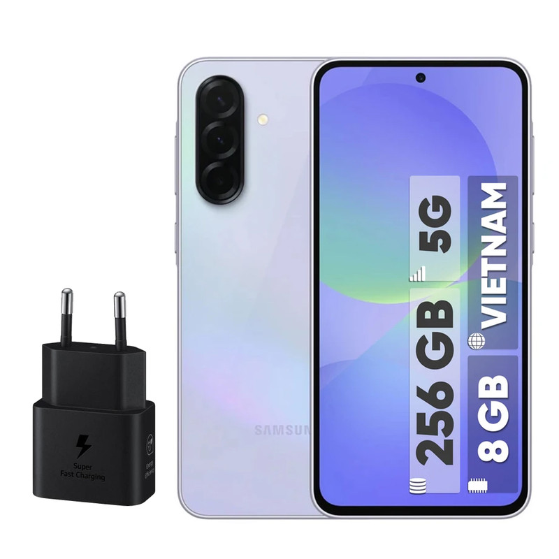 گوشی موبایل سامسونگ مدل Galaxy A36 دو سیم کارت ظرفیت 256 گیگابایت و رم 8 گیگابایت - ویتنام - به همراه شارژر 25 وات سامسونگ