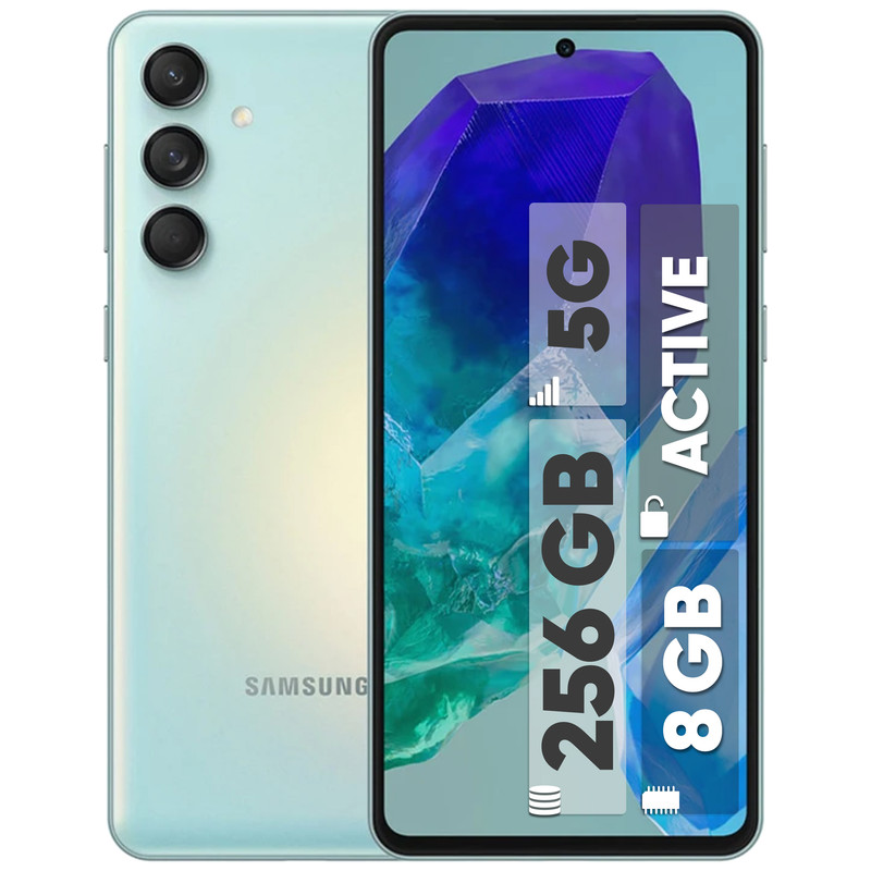 گوشی موبایل سامسونگ مدل Galaxy M55 5G دو سیم کارت ظرفیت 256 گیگابایت و رم 8 گیگابایت - اکتیو