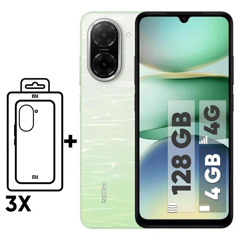 گوشی شیائومی Redmi A5 دو سیم کارت 128 گیگابایت و رم 4 گیگابایت - نسخه به همراه شارژر - به همراه سه عدد قاب