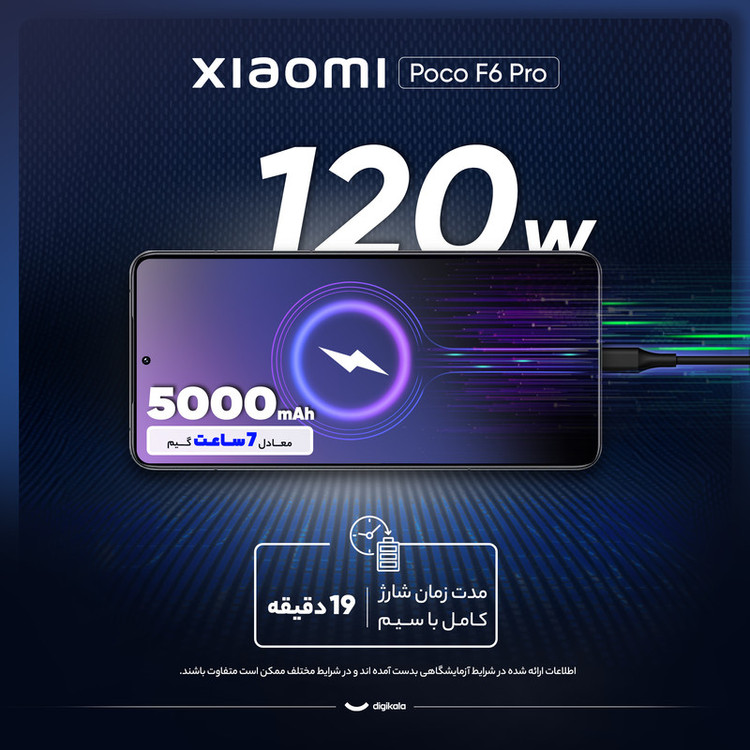 گوشی موبایل شیائومی مدل Poco F6 Pro دو سیم کارت ظرفیت 256 گیگابایت و رم 12 گیگابایت