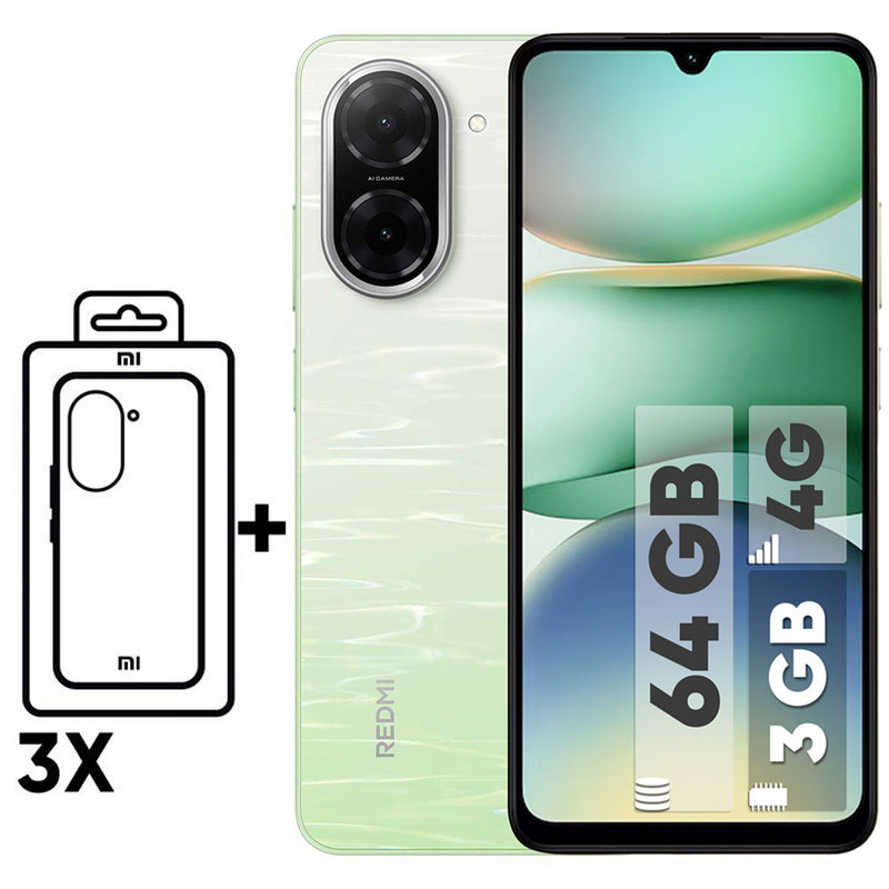 گوشی موبایل شیائومی مدل Redmi A5 دو سیم کارت ظرفیت 64 گیگابایت و رم 3 گیگابایت - نسخه به همراه شارژر -  به همراه سه عدد قاب