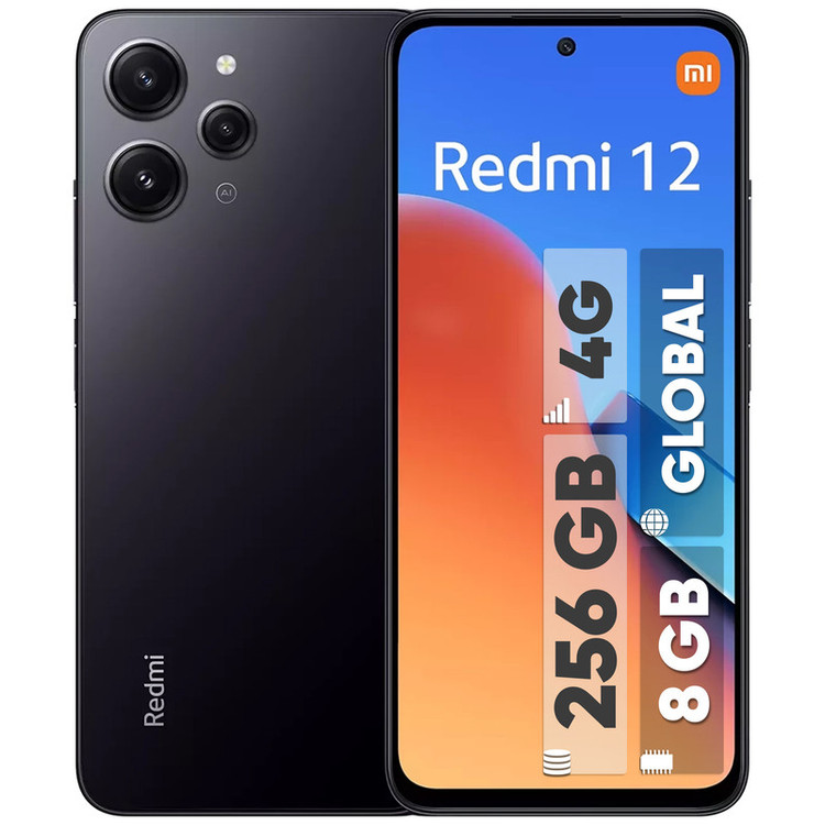 گوشی موبایل شیائومی مدل Redmi 12 دو سیم کارت ظرفیت 256 گیگابایت و رم 8 گیگابایت به همراه شارژر - گلوبال - اکتیو