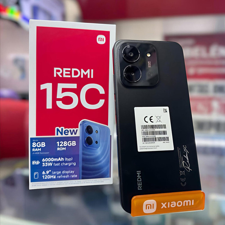 گوشی موبایل شیائومی مدل Redmi 15C 4G دو سیم کارت ظرفیت 256 گیگابایت و رم 8 گیگابایت به همراه 2 عدد کاور و 2 عدد محافظ صفحه نمایش