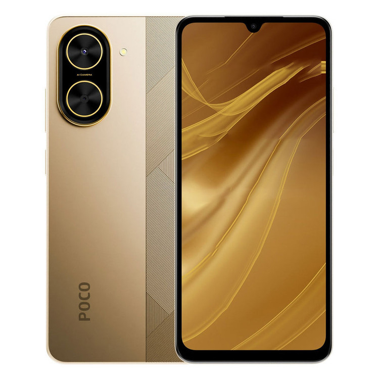 گوشی موبایل شیائومی مدل Poco C71 دو سیم کارت ظرفیت 128 گیگابایت و رم 4 گیگابایت - به همراه 2 عدد کاور و 2 عدد محافظ صفحه نمایش