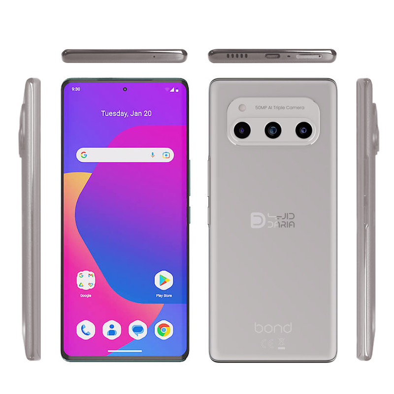 گوشی موبایل داریا مدل bond 5G دو سیم کارت ظرفیت 256 گیگابایت و رم 8 گیگابایت به همراه شارژر