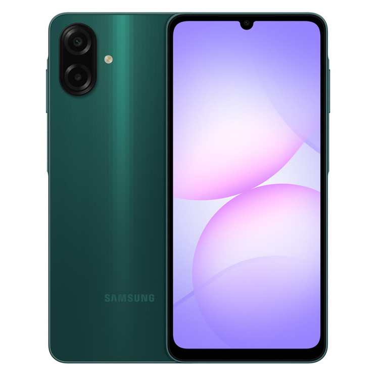 گوشی موبایل سامسونگ مدل Galaxy A07 دو سیم کارت ظرفیت 64 گیگابایت و رم 4 گیگابایت - به همراه شارژر 25 وات سامسونگ، کاور سیلیکونی و محافظ صفحه نمایش