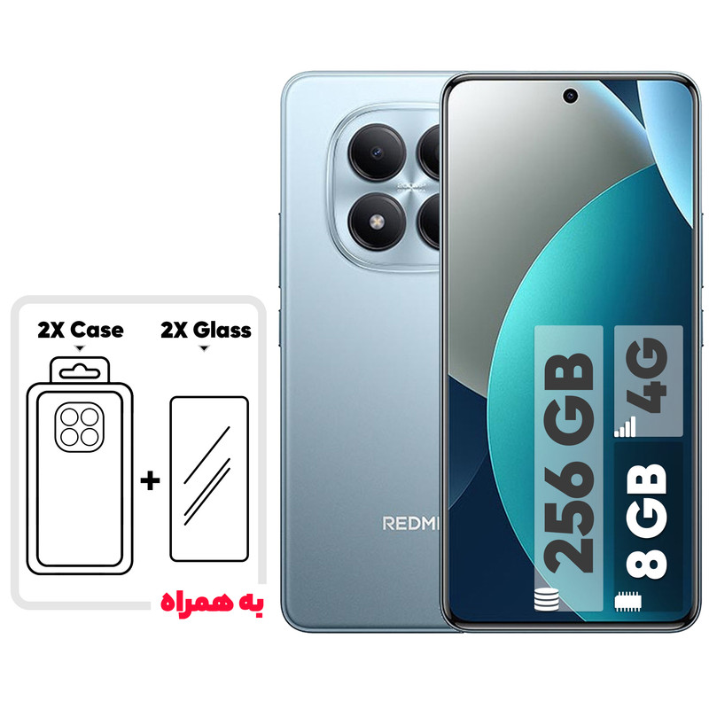 گوشی موبایل شیائومی مدل Redmi Note 15 Pro 4G دو سیم کارت ظرفیت 256 گیگابایت و رم 8 گیگابایت - به همراه 2 عدد کاور و 2 عدد محافظ صفحه نمایش