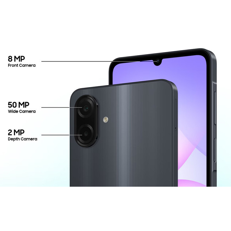 گوشی موبایل سامسونگ مدل Galaxy A07 دو سیم کارت ظرفیت 128 گیگابایت و رم 4 گیگابایت - به همراه شارژر 25 وات سامسونگ، 2 عدد قاب و 1 عدد محافظ صفحه نمایش