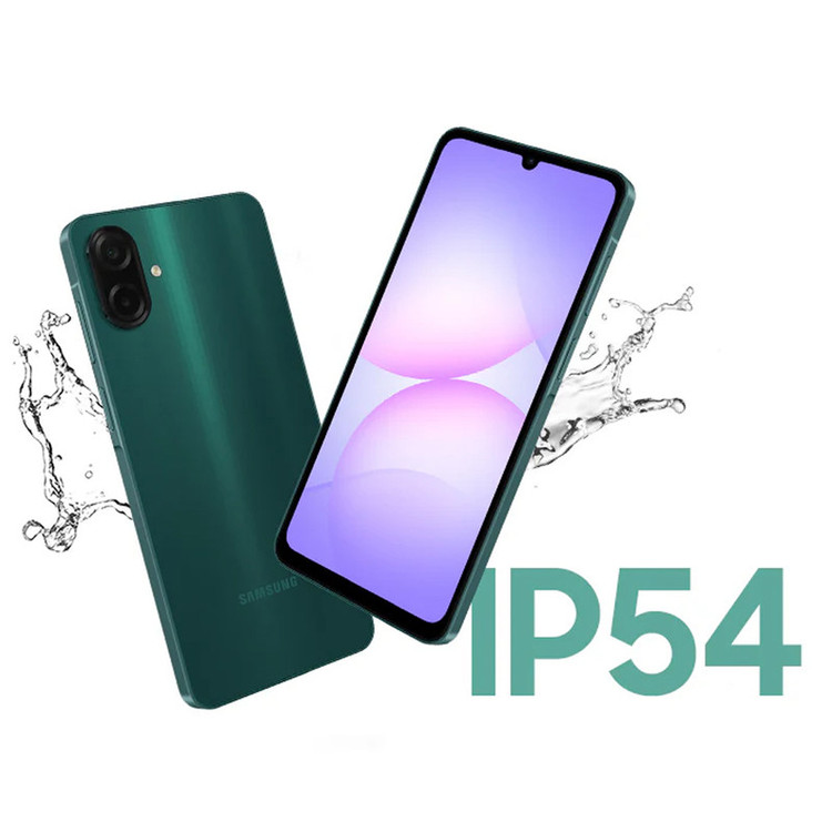 گوشی موبایل سامسونگ مدل Galaxy A07 دو سیم کارت ظرفیت 128 گیگابایت و رم 4 گیگابایت - به همراه شارژر 25 وات سامسونگ، 2 عدد قاب و 1 عدد محافظ صفحه نمایش