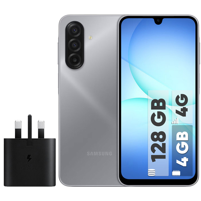 گوشی موبایل سامسونگ مدل Galaxy A17 4G دو سیم کارت ظرفیت 128 گیگابایت و رم 4 گیگابایت - به همراه شارژر 25 وات سامسونگ