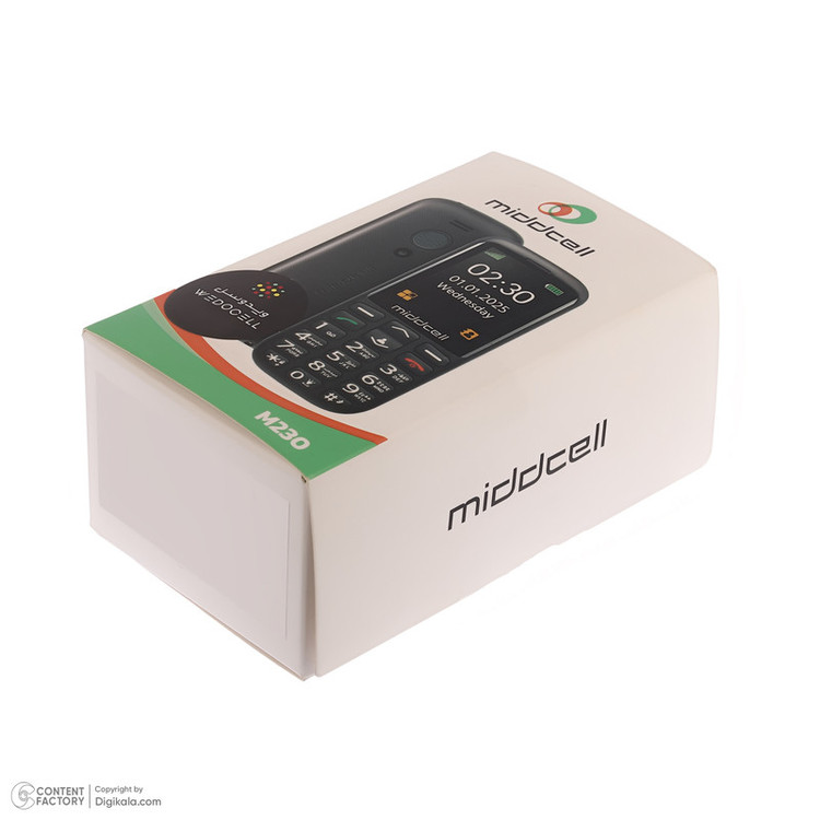گوشی موبایل میدسل مدل M230 دو سیم کارت ظرفیت 32 مگابایت و رم 32 مگابایت - به همراه هدیه سیمکارت آرین تل با 230 دقیقه مکالمه و 230 عدد پیامک رایگان