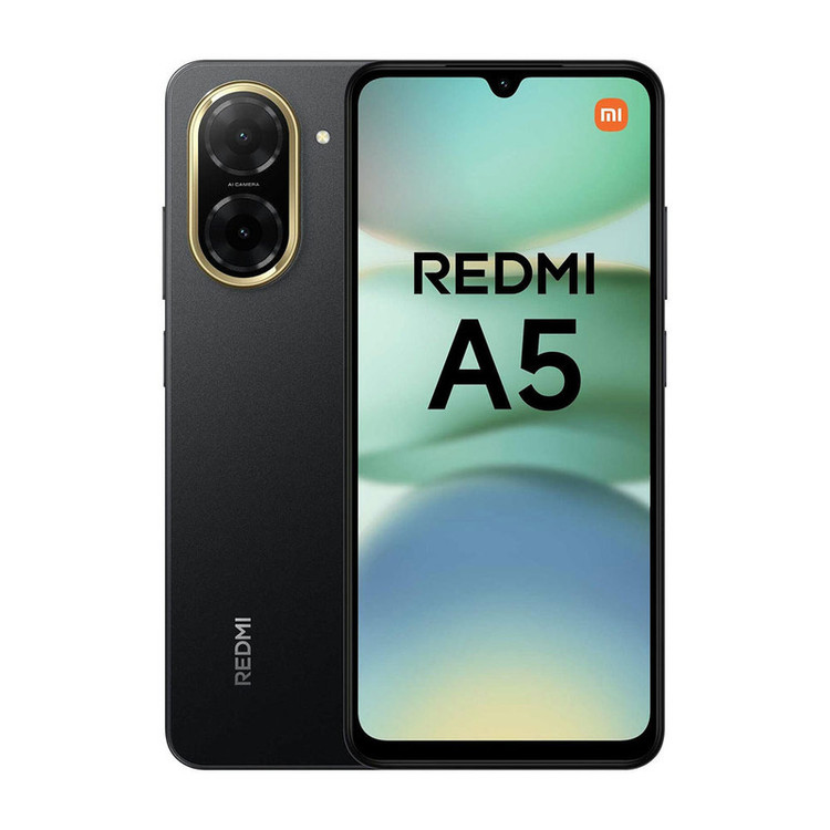 گوشی موبایل شیائومی مدل Redmi A5 دو سیم کارت ظرفیت 128 گیگابایت و رم 4 گیگابایت - نسخه به همراه شارژر - به همراه 2 عدد کاور و 2 عدد محافظ صفحه نمایش