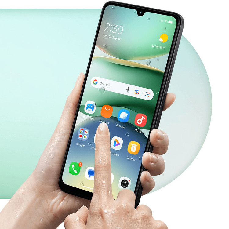 گوشی موبایل شیائومی مدل Redmi A5 دو سیم کارت ظرفیت 128 گیگابایت و رم 4 گیگابایت - نسخه به همراه شارژر - به همراه 2 عدد کاور و 2 عدد محافظ صفحه نمایش