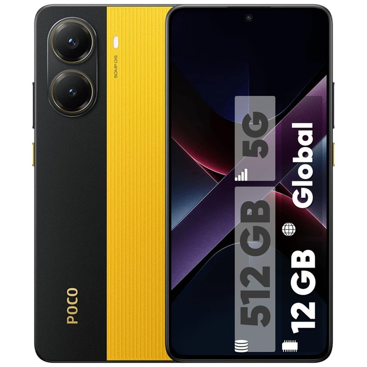 گوشی موبایل شیائومی مدل Poco X7 Pro دو سیم کارت ظرفیت 512 گیگابایت و رم 12 گیگابایت - به همراه 2 عدد کاور و 2 عدد محافظ صفحه نمایش
