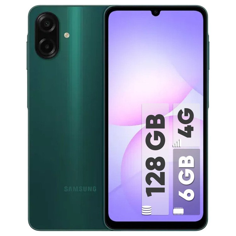 گوشی موبایل سامسونگ مدل Galaxy A07 دو سیم کارت ظرفیت 128گیگابایت و رم 6 گیگابایت - به همراه شارژر 25 وات سامسونگ، 2 عدد قاب و 1 عدد محافظ صفحه نمایش
