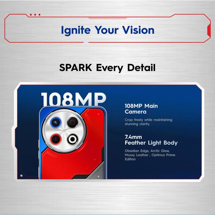 گوشی موبایل تکنو مدل Spark 30 Pro Optimus Prime Limited Edition دو سیم کارت ظرفیت 256 گیگابایت و رم 8 گیگابایت