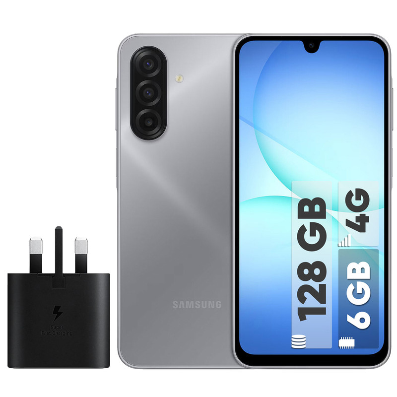 گوشی موبایل سامسونگ مدل Galaxy A17 4G دو سیم کارت ظرفیت 128 گیگابایت و رم 6 گیگابایت  - به همراه شارژر 25 وات سامسونگ