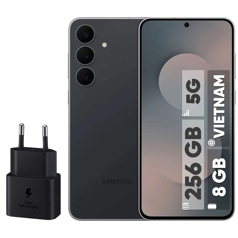 گوشی موبایل سامسونگ مدل S25 FE دو سیم کارت ظرفیت 256 گیگابایت و رم 8 گیگابایت - ویتنام - به همراه شارژر 25 وات سامسونگ