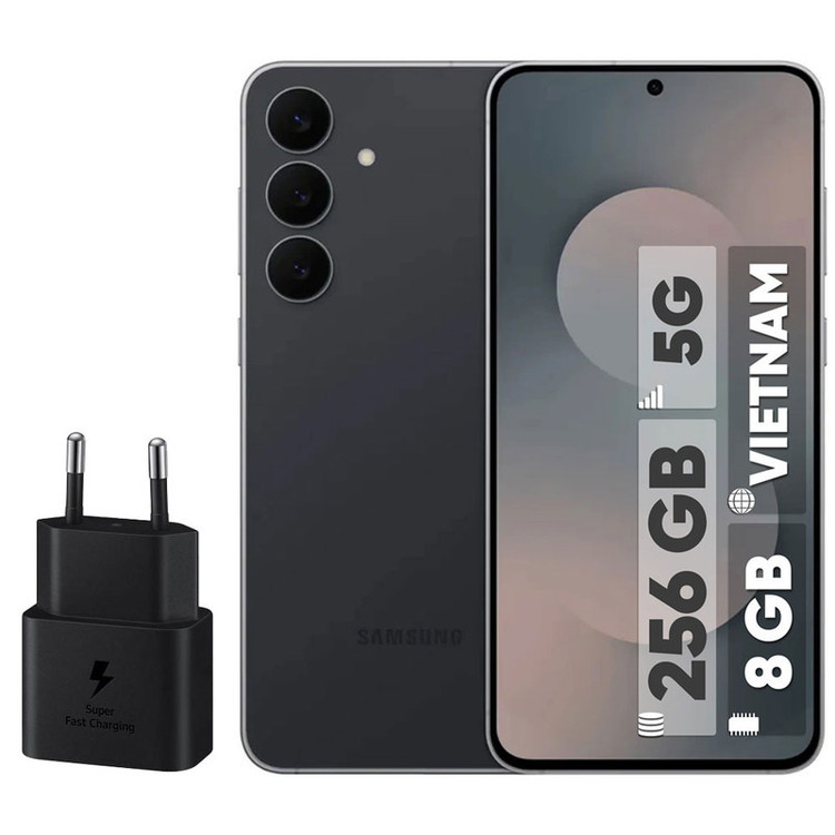 گوشی موبایل سامسونگ مدل S25 FE دو سیم کارت ظرفیت 256 گیگابایت و رم 8 گیگابایت - ویتنام - به همراه شارژر 25 وات سامسونگ