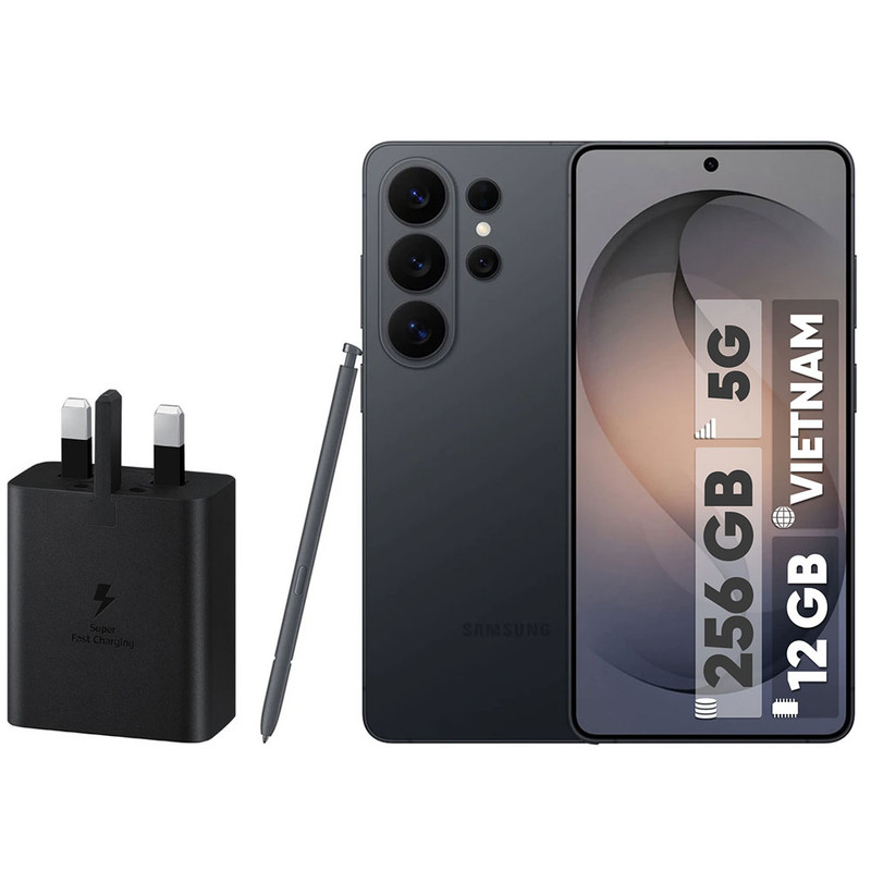گوشی موبایل سامسونگ مدل Galaxy S26 Ultra دو سیم‌کارت ظرفیت 256 گیگابایت و رم 12 گیگابایت - ویتنام - به همراه شارژر 45 وات سامسونگ